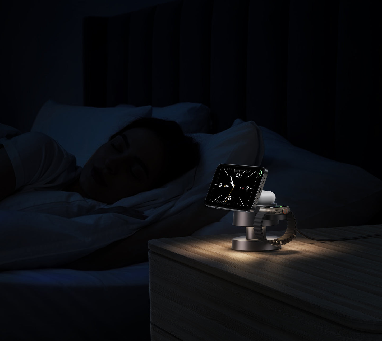 Lelantus 4-in-1 Wireless Charger Night Lamp