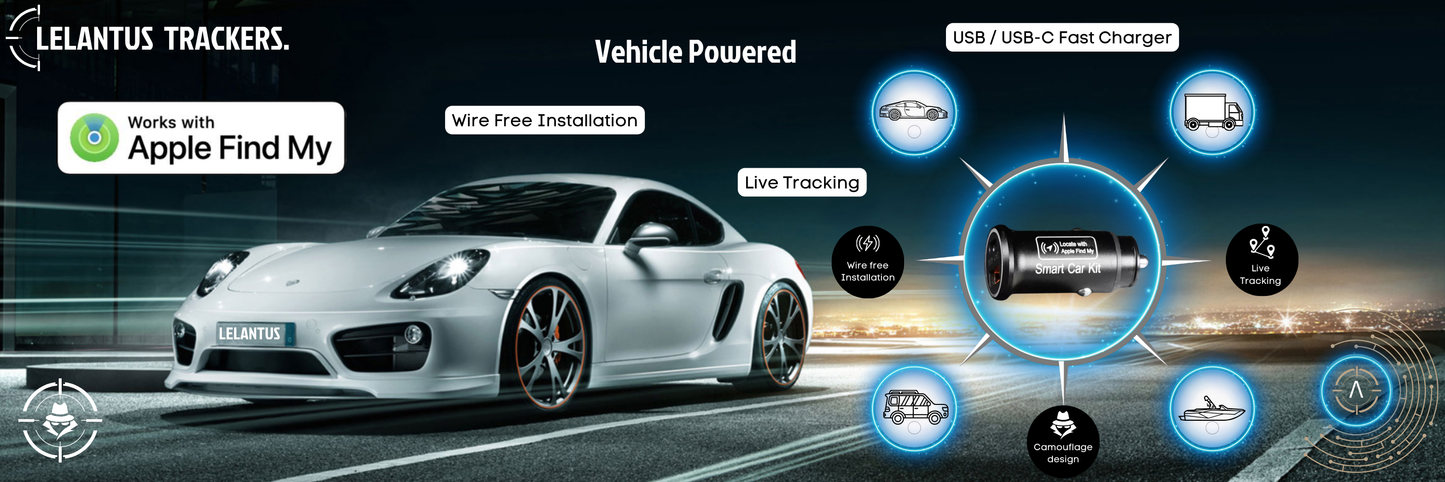 Apple Find My Car Tracking  Phone Charger 4 PACK Air Tag