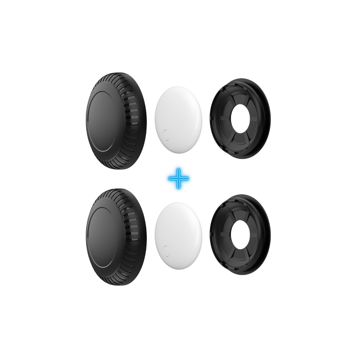 2 PACK Waterproof Tracking Air Tag + Holder | The Best 🍏Tag Alternative!