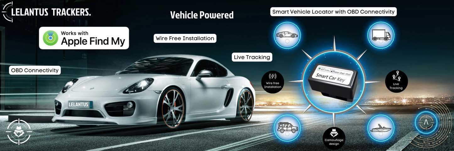 Apple Find My Car Tracking OBD Connectivity 4 PACK Air Tag