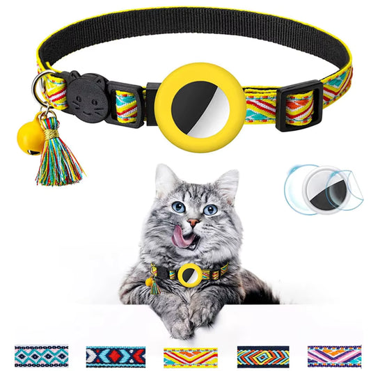 Fashionable Cat Tracking Air Tag Collar | Includes The Best Air Tag Alternative!