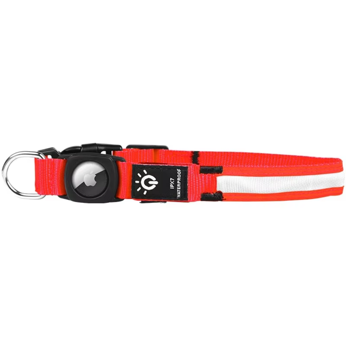 LED Apple Air Tag Dog Collar  | Apple Air Tag Compatible!