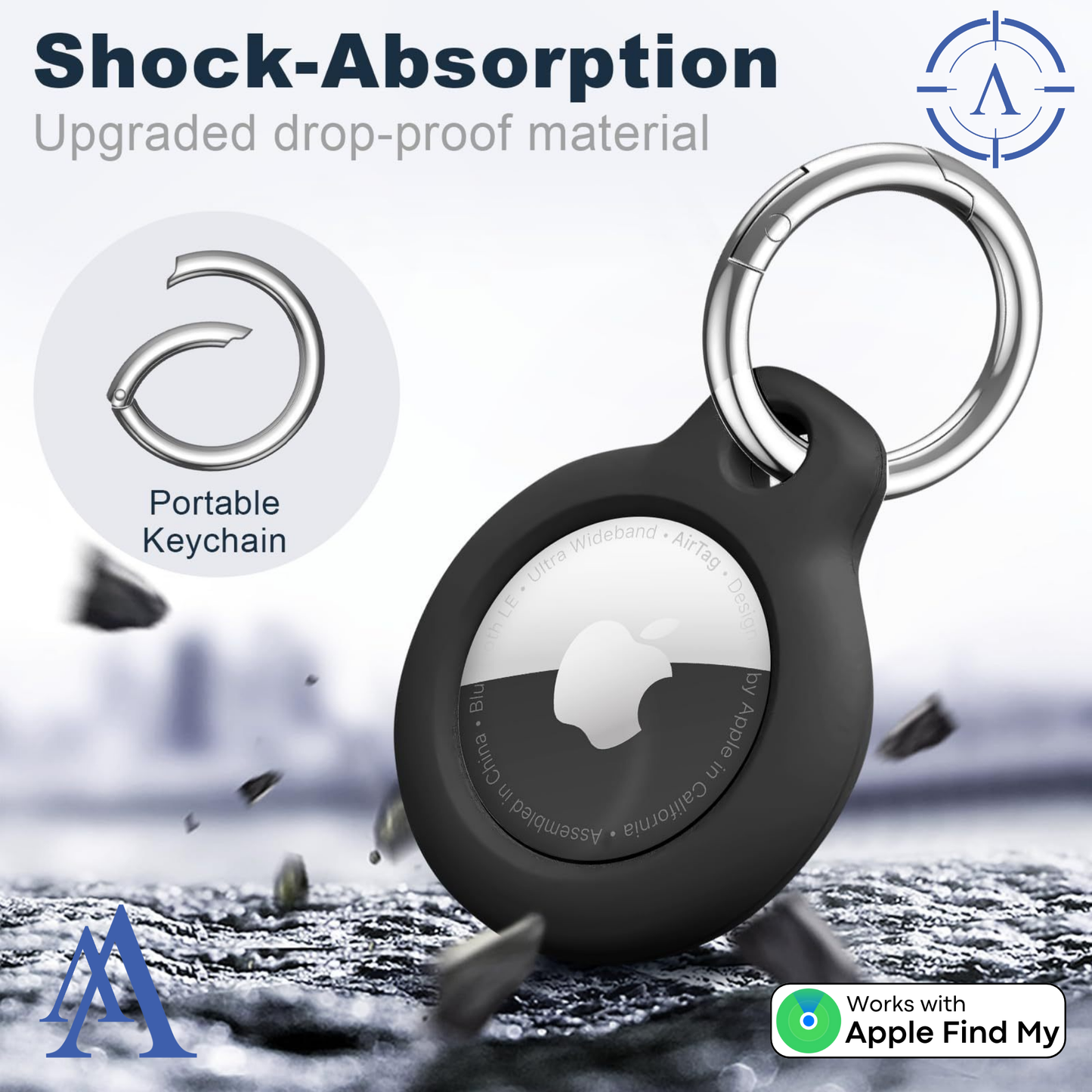 Apple Air Tag Keyring | Compatible with Apple Air Tag!