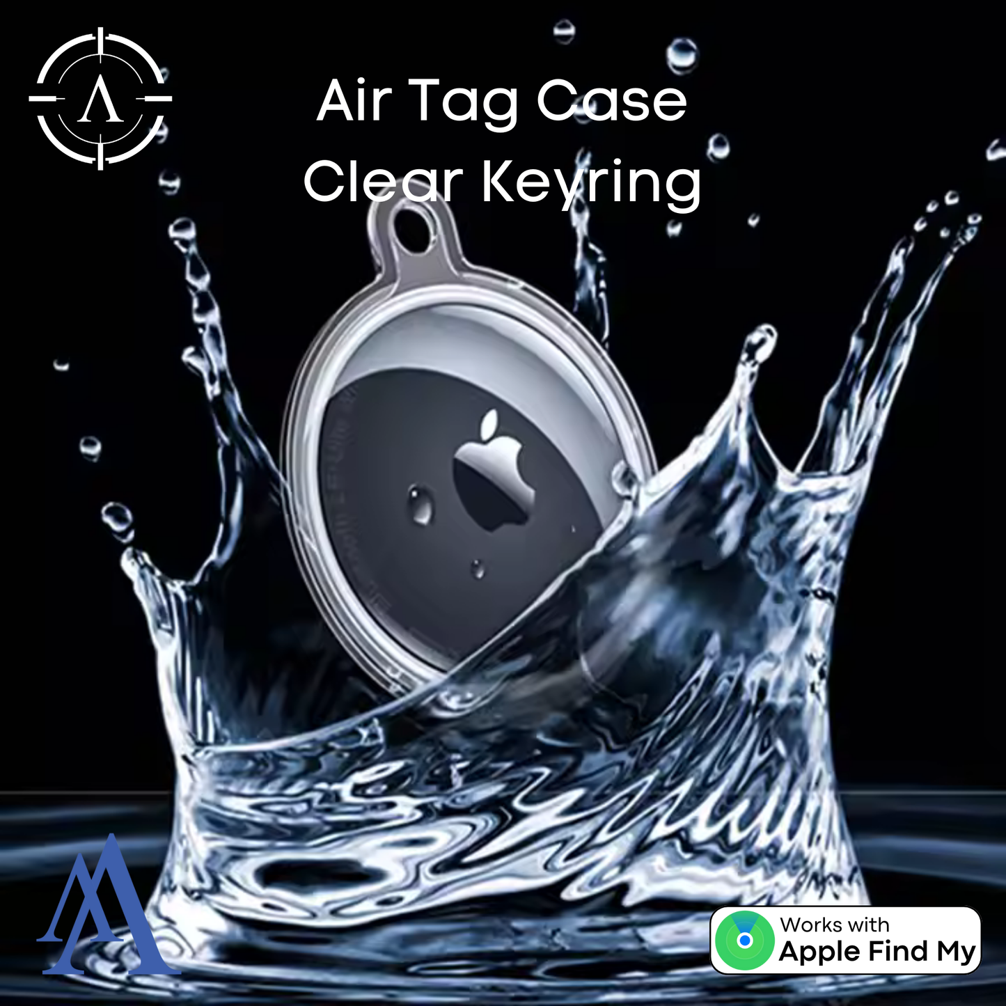 Apple Air Tag Case Clear | Apple Air Tag Compatible!