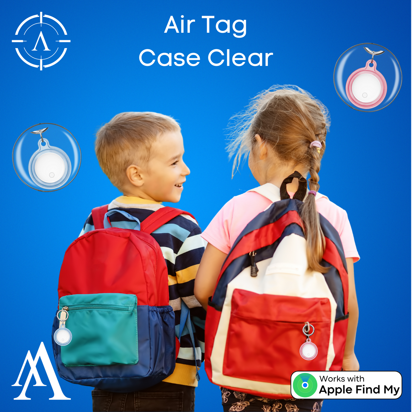 Apple Air Tag Case Clear | Apple Air Tag Compatible!