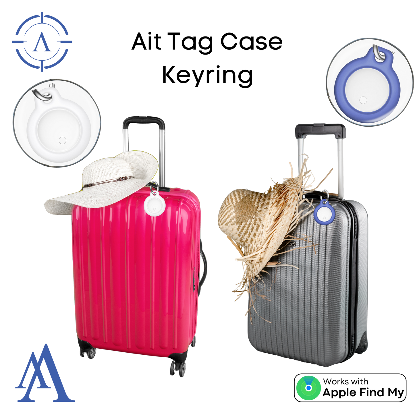 Apple Air Tag Keyring | Compatible with Apple Air Tag!