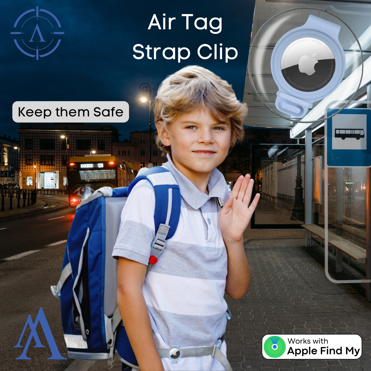 Apple Air Tag Strap Clip | Apple Air Tag Compatible!