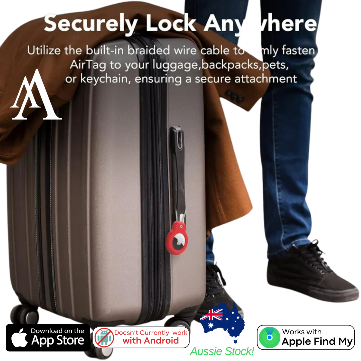 Apple Air Tag Case Lockable | Apple Air Tag Compatible!
