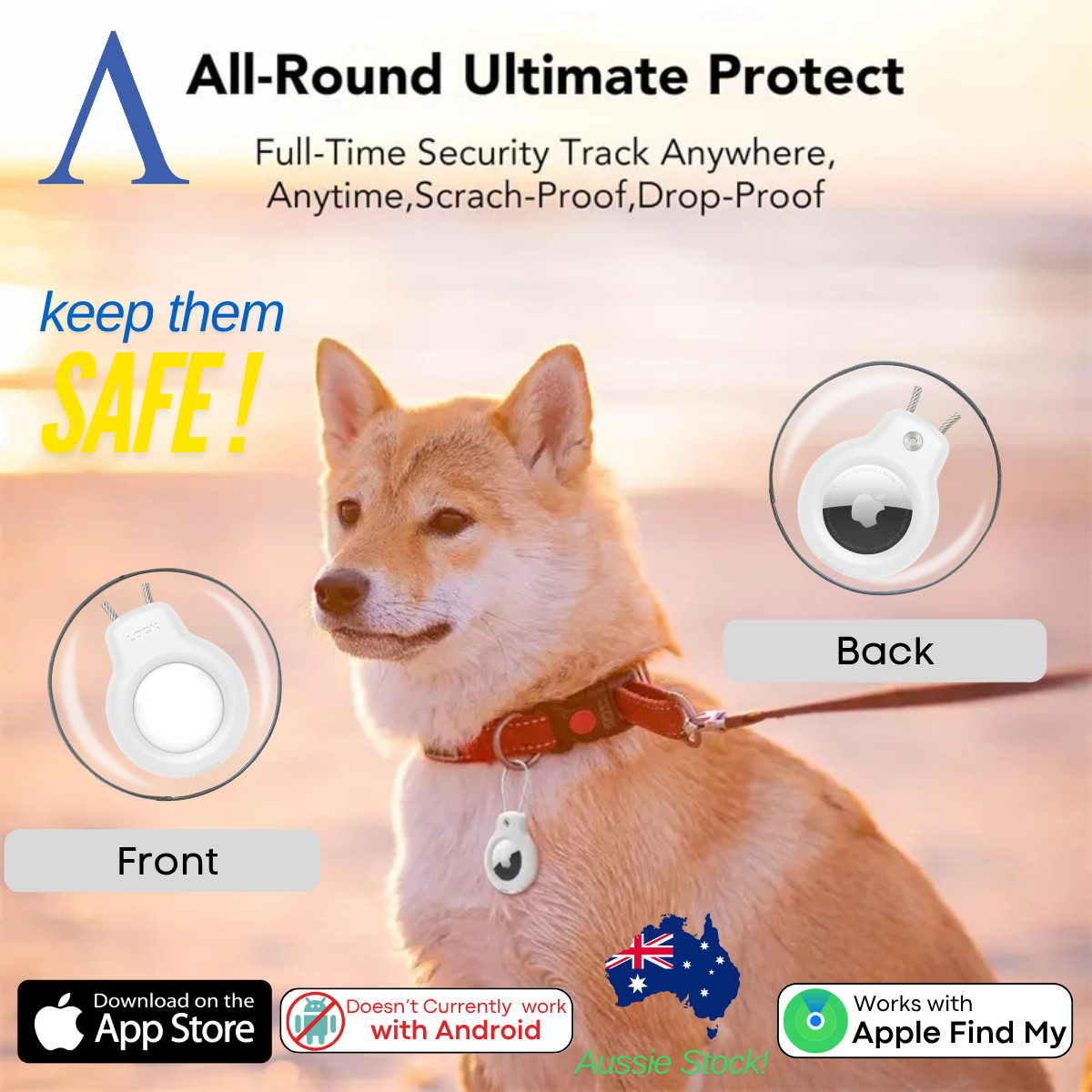 Apple Air Tag Case Lockable | Apple Air Tag Compatible!
