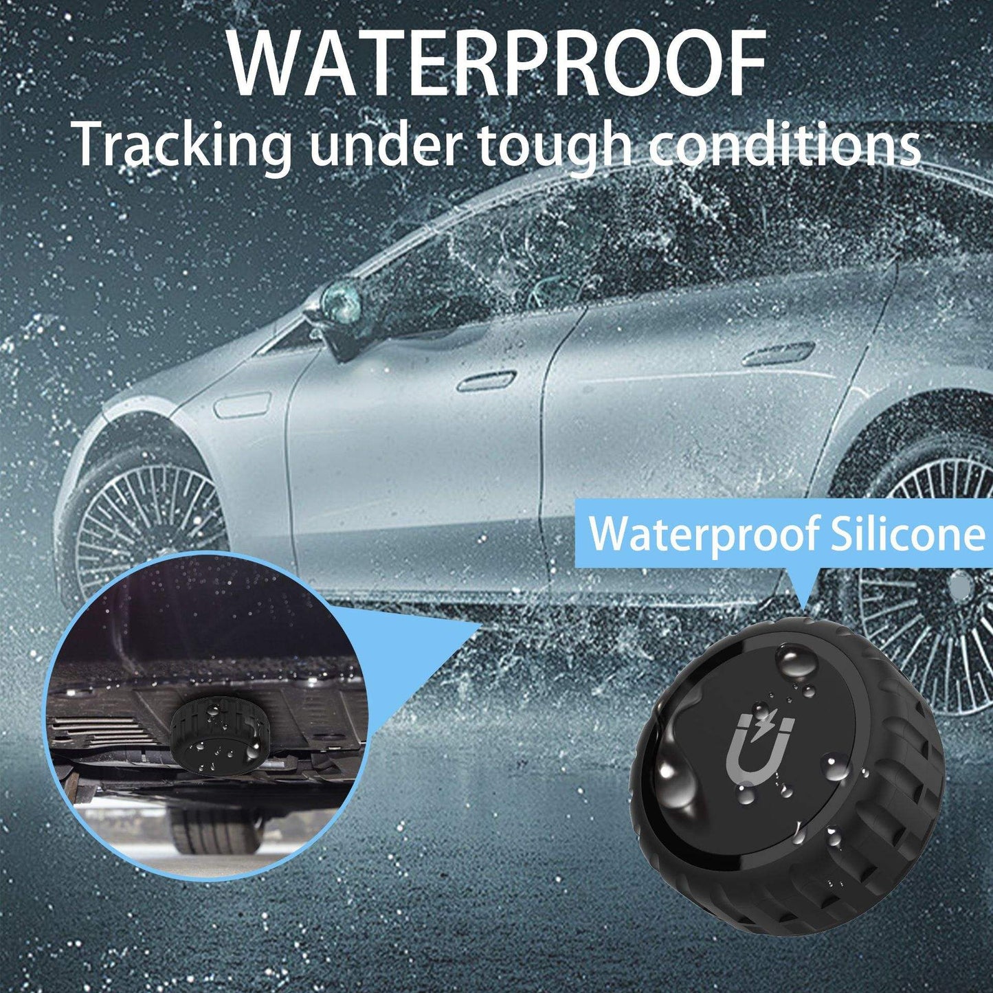 4 Pack Waterproof Tracking Smart Tag + Magnetic Hard case | Includes The Best Air Tag Alternative!