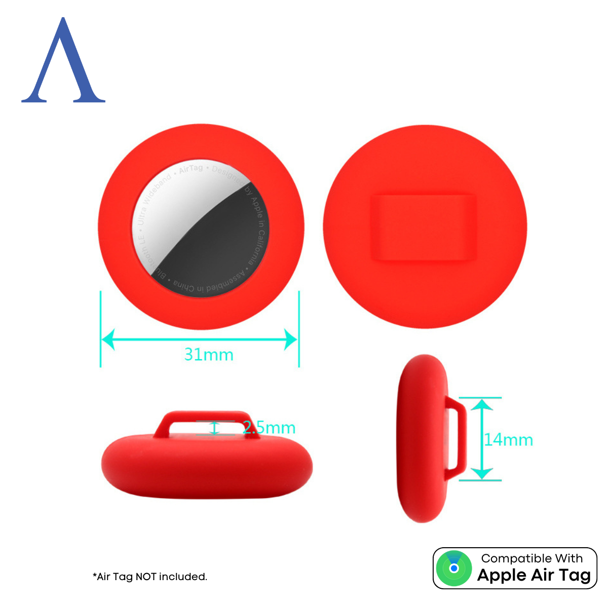 Silicone Apple Air tag Case For Cat / Small Dog Collar | Apple Air Tag Compatible!