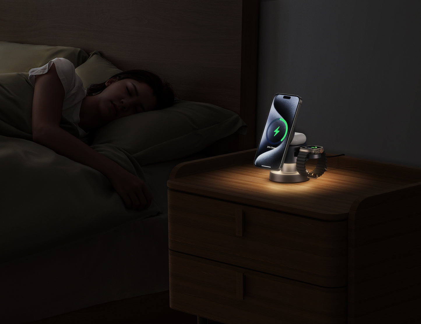 Lelantus 4-in-1 Wireless Charger Night Lamp