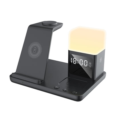 Lelantus 6-in-1 Wireless Charging Stand with Night Lamp & Clock