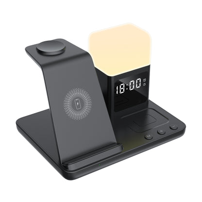 Lelantus 6-in-1 Wireless Charging Stand with Night Lamp & Clock