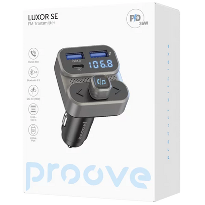 Car Charger Proove FM Launcher Luxor SE 36W