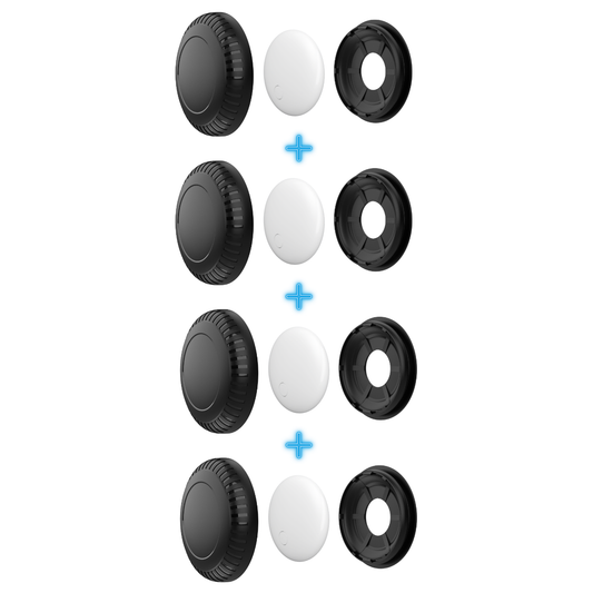 4 PACK Waterproof Tracking Air Tag + Holder | The Best 🍏Tag Alternative!