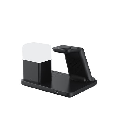 Lelantus 6-in-1 Wireless Charging Stand with Night Lamp & Clock