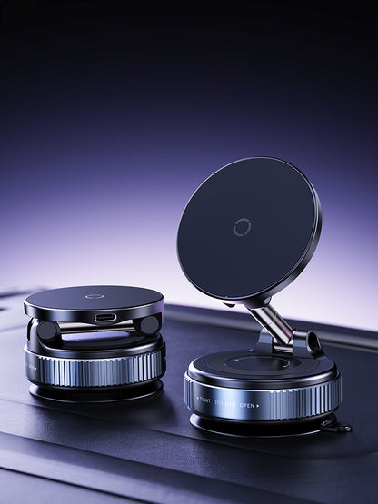 Lelantus 15W Fast Car Wireless Charger & Magnetic Phone Holder