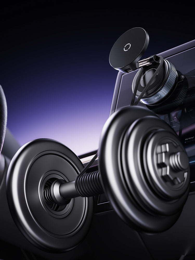 Lelantus 15W Fast Car Wireless Charger & Magnetic Phone Holder