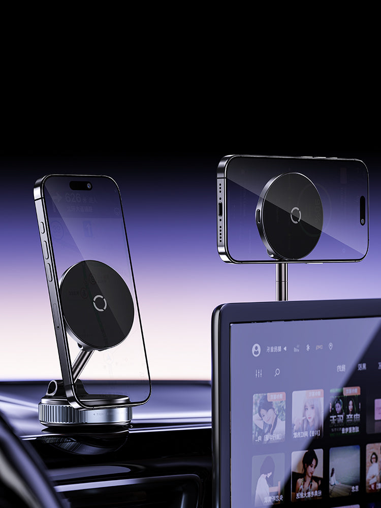 Lelantus 15W Fast Car Wireless Charger & Magnetic Phone Holder