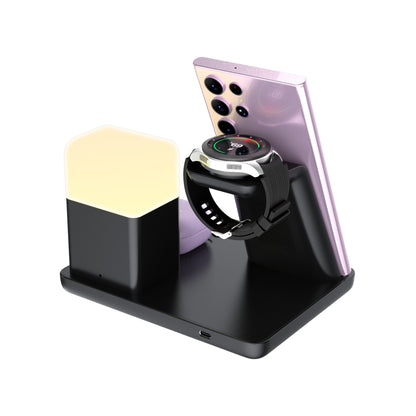 Lelantus 6-in-1 Wireless Charging Stand with Night Lamp & Clock