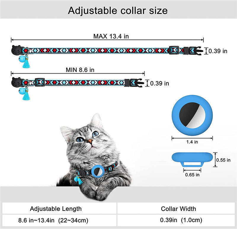 Fashionable Cat Tracking Air Tag Collar | Includes The Best Air Tag Alternative!