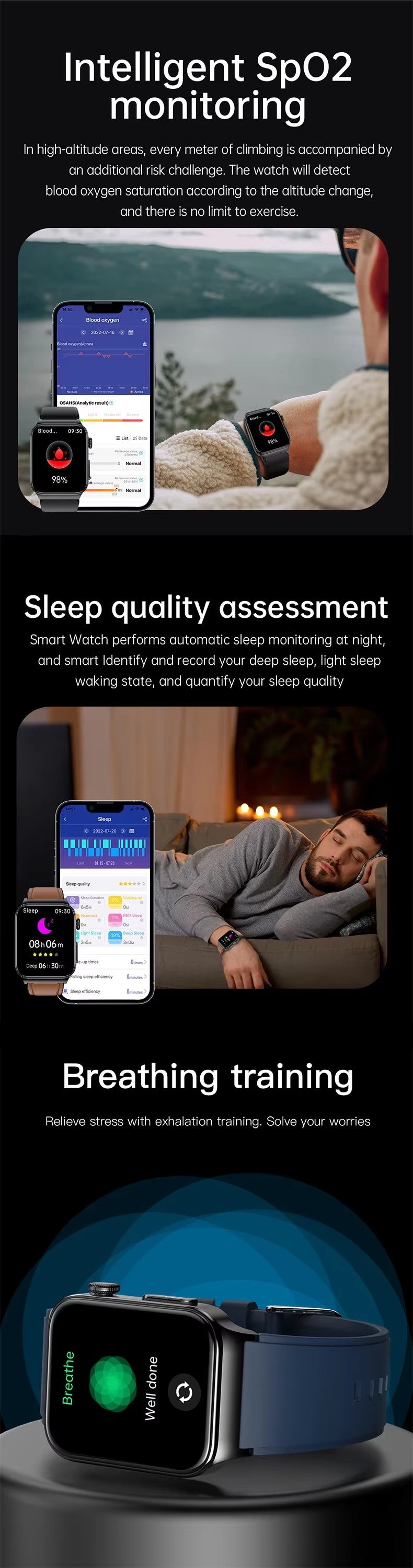 Lelantus E500 ECG Smart Watch – Temperature, Blood Pressure & Health Monitoring Smartwatch