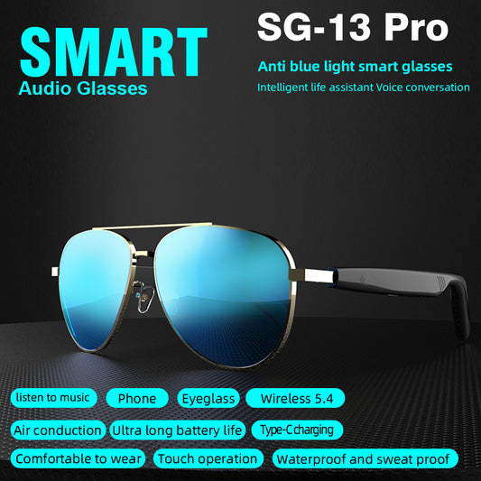 SG-13 Pro Smart Glasses – Smart Audio, Blue-Light Protection & Hands-Free Convenience