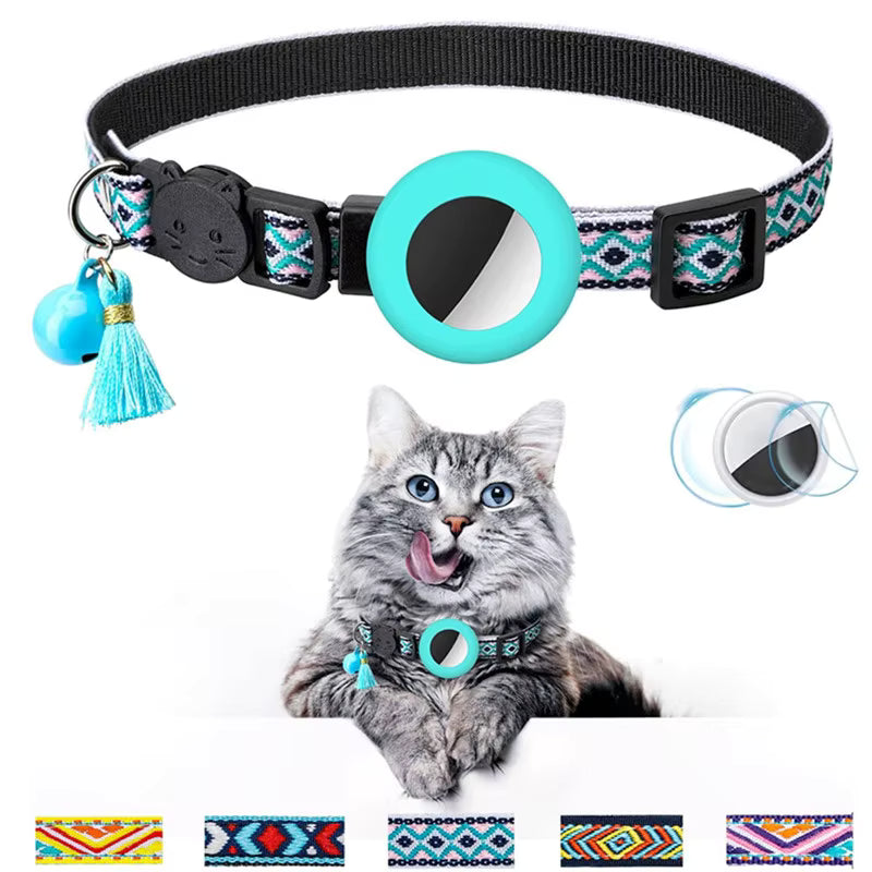 Fashionable Cat Tracking Air Tag Collar | Includes The Best Air Tag Alternative!