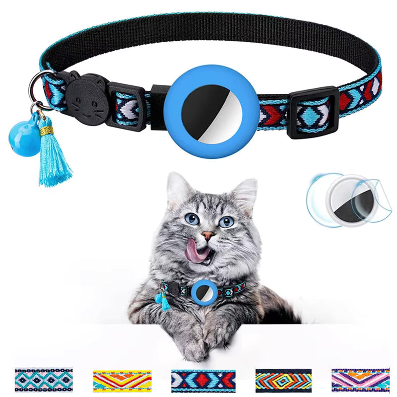 Fashionable Cat Tracking Air Tag Collar | Includes The Best Air Tag Alternative!