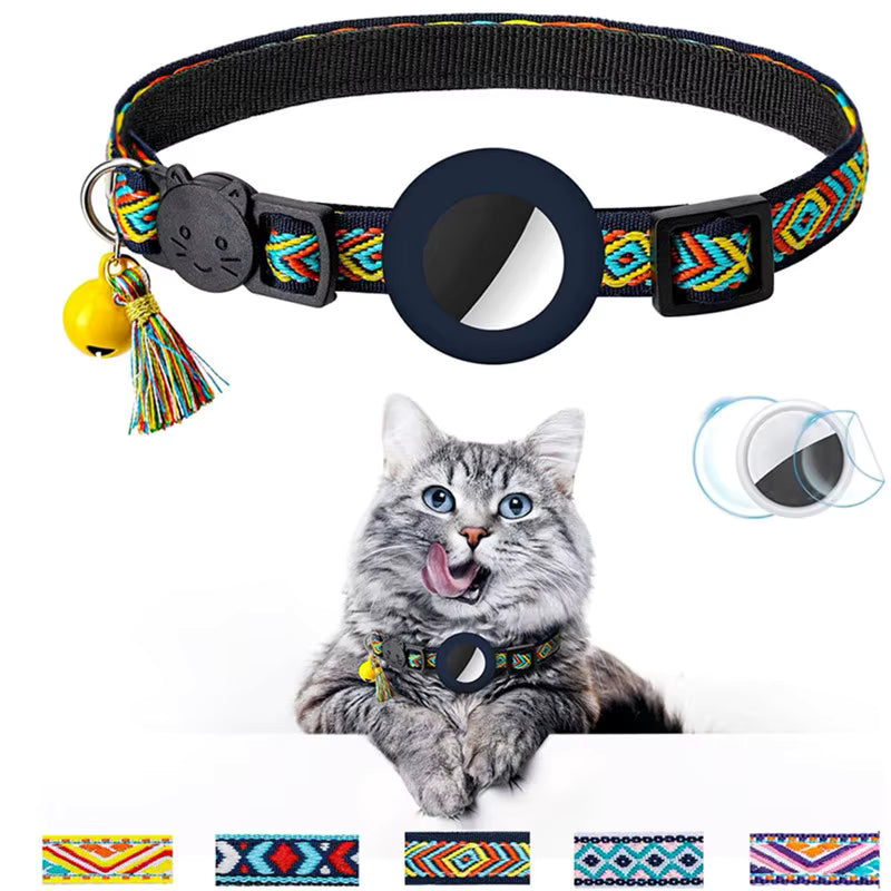 Fashionable Cat Tracking Air Tag Collar | Includes The Best Air Tag Alternative!