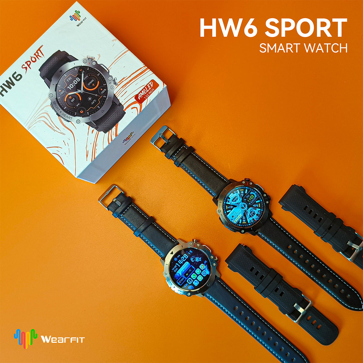 HW6 Sport Round Smart Watch – Stylish, Smart &amp; Affordable