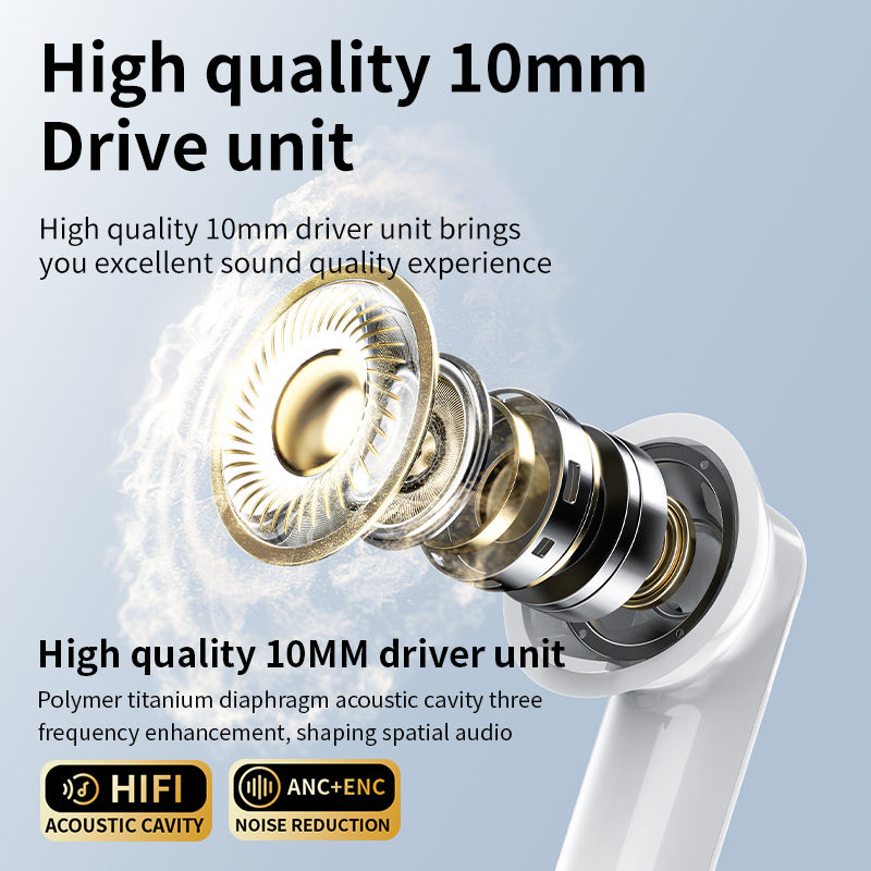 BY16 In-Ear Wireless Earbuds – Clear Sound, Smart Touch Control & Modern Noise Cancellation