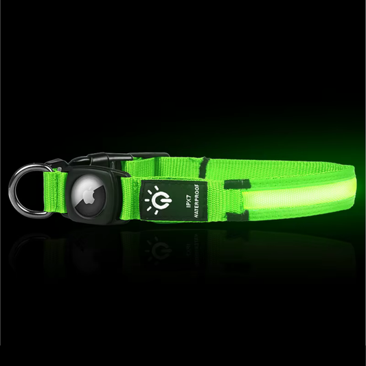 LED Apple Air Tag Dog Collar | Includes The Best Air Tag Alternative!