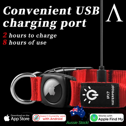LED Apple Air Tag Dog Collar | Includes The Best Air Tag Alternative!