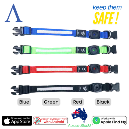 LED Apple Air Tag Dog Collar | Includes The Best Air Tag Alternative!