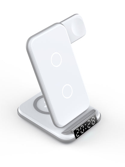 Lelantus Desktop 4-in-1 Wireless Charger with Clock & Alarm