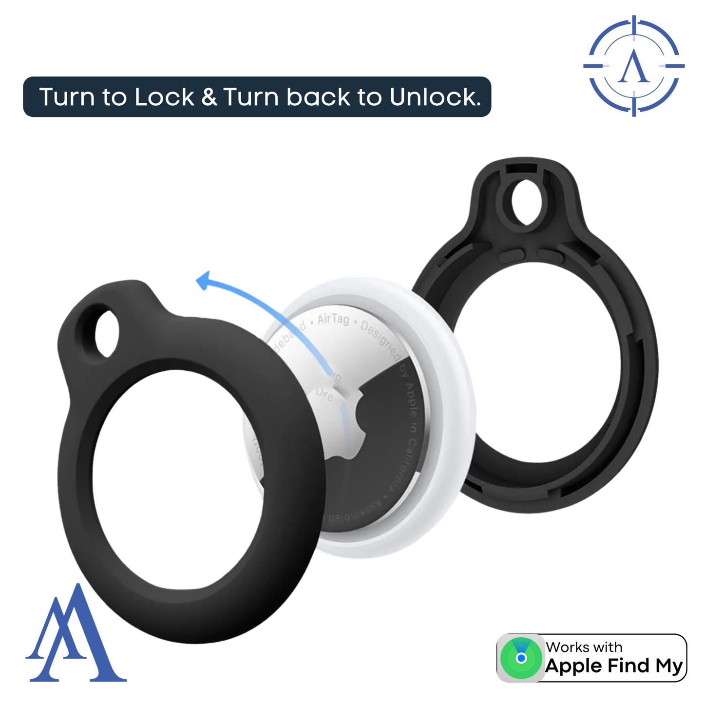 Apple Air Tag Keyring | Compatible with Apple Air Tag!