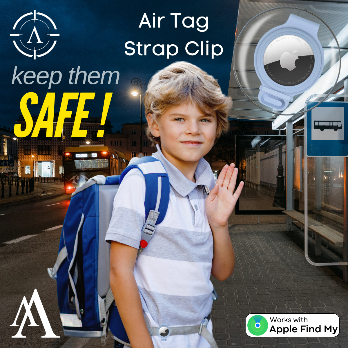 Apple Air Tag Strap Clip | Apple Air Tag Compatible!