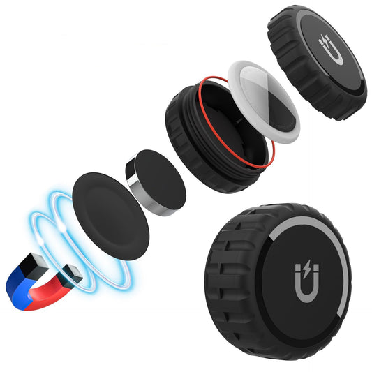 2 Pack Waterproof Tracking Smart Tag + Magnetic Hard case | Includes The Best Air Tag Alternative!