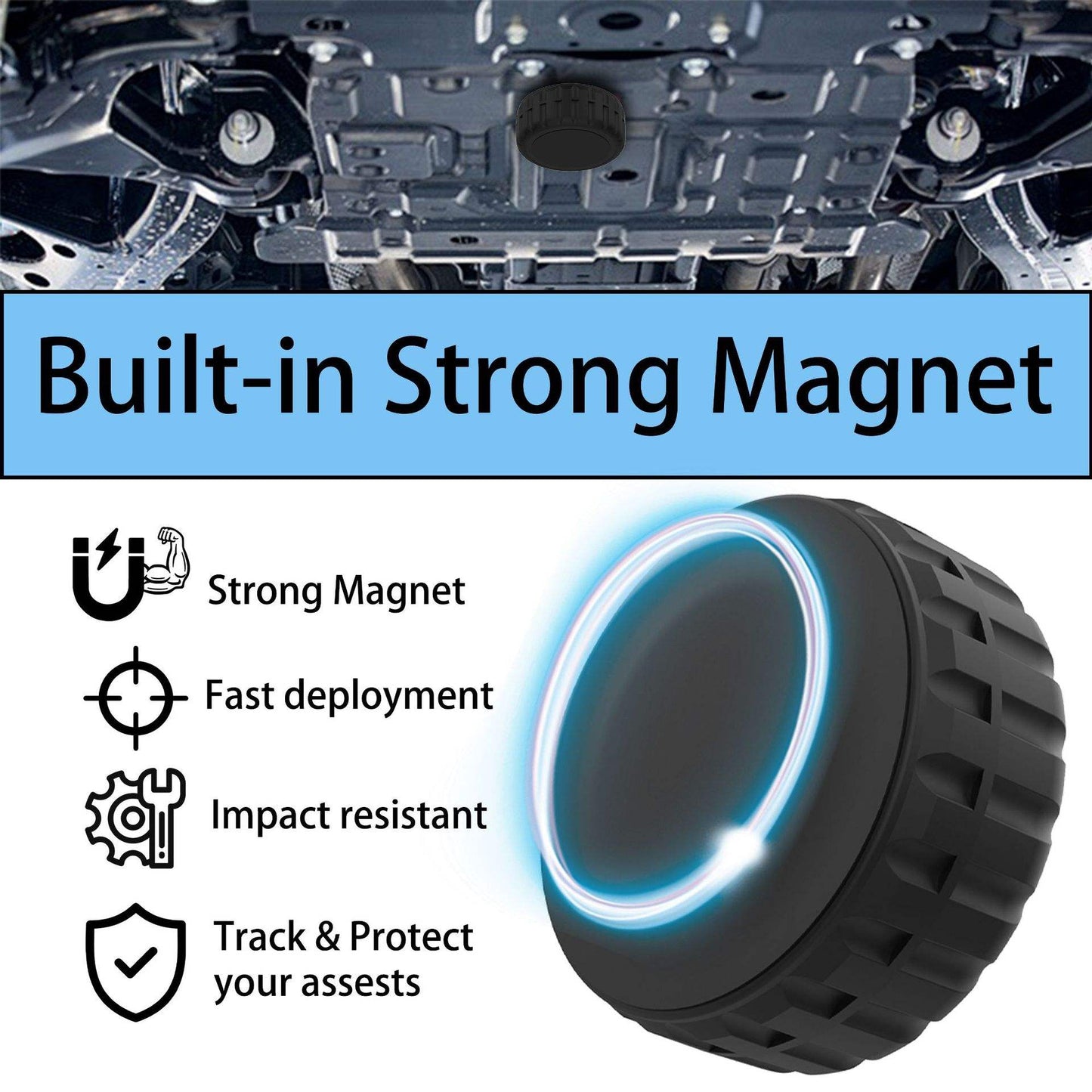 4 Pack Waterproof Tracking Smart Tag + Magnetic Hard case | Includes The Best Air Tag Alternative!