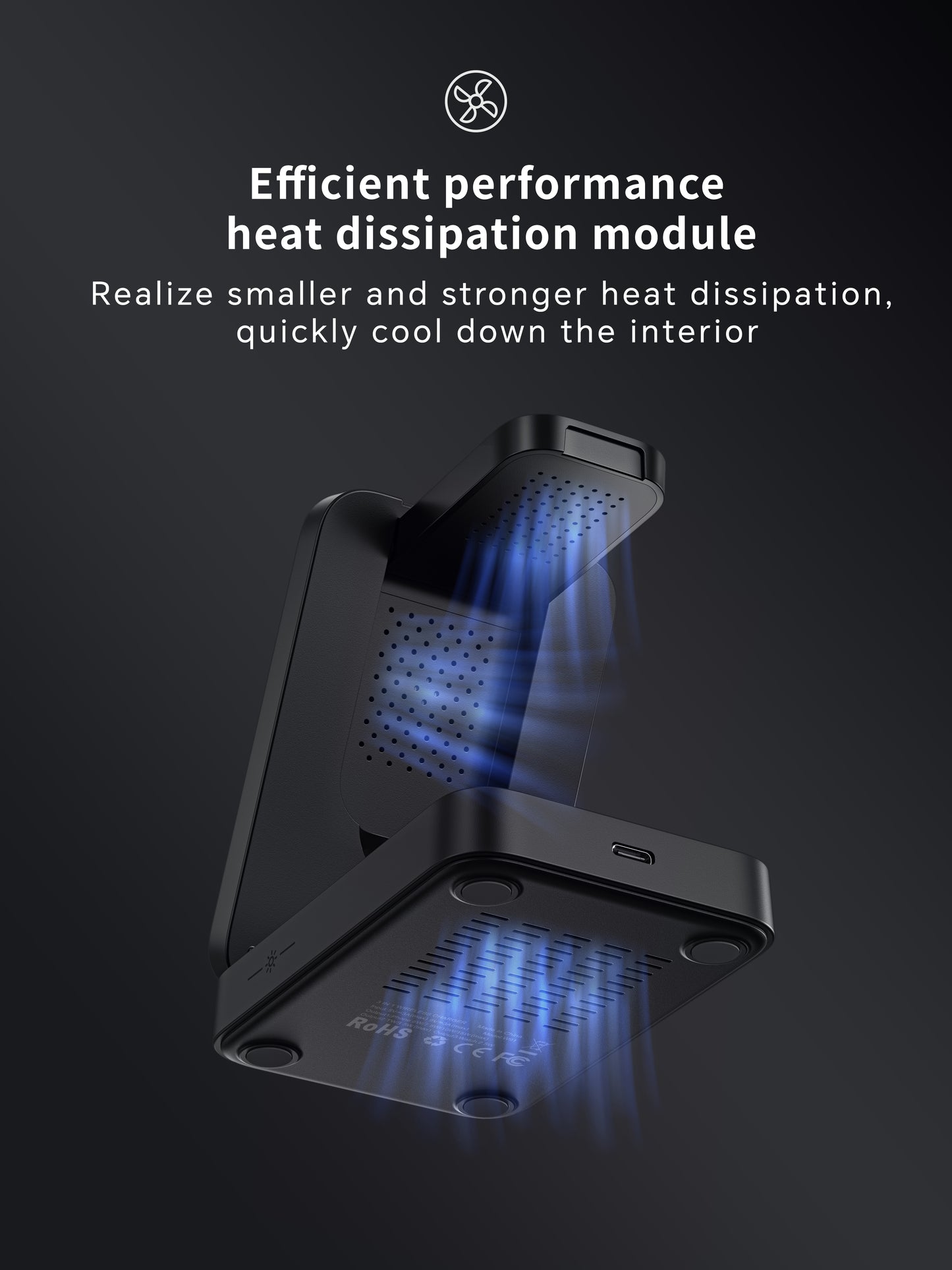 Lelantus Compact Foldable Magnetic 3-in-1 Wireless Charger