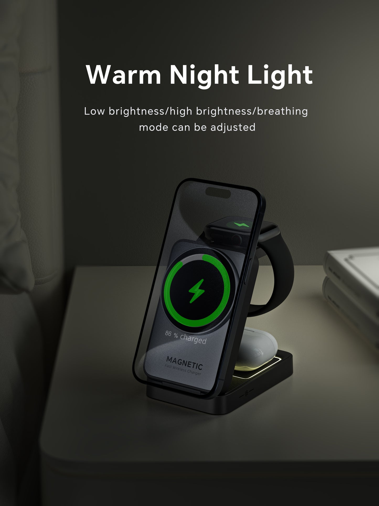 Lelantus Compact Foldable Magnetic 3-in-1 Wireless Charger