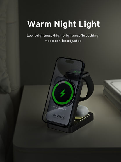 Lelantus Compact Foldable Magnetic 3-in-1 Wireless Charger