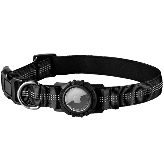 Dog Apple Air Tag Collar Reflective | Includes The Best Air Tag Alternative!
