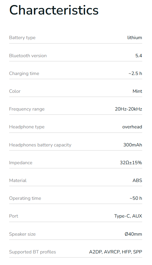 Wireless Headphones Proove 70's Classic II