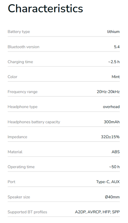 Wireless Headphones Proove 70's Classic II