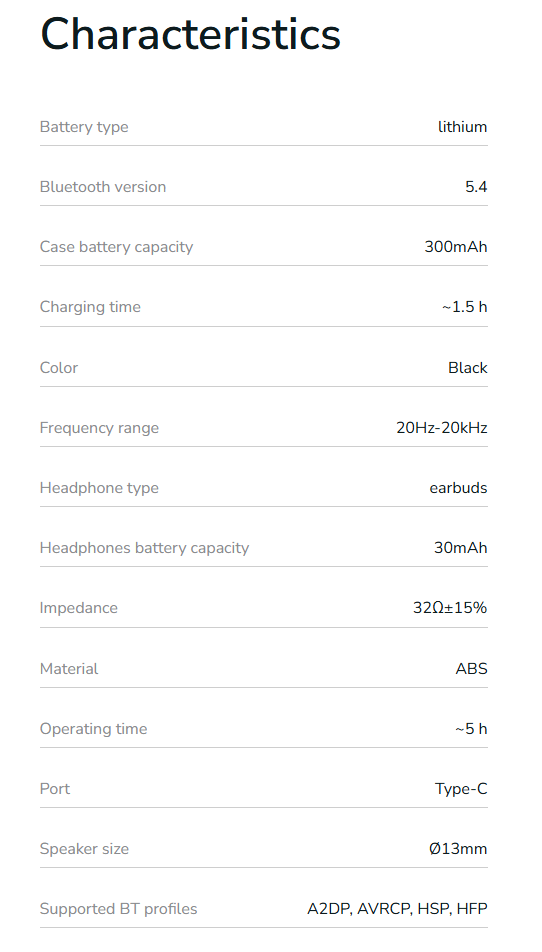 Wireless Headphones Proove Mainstream TWS (APP Proove)