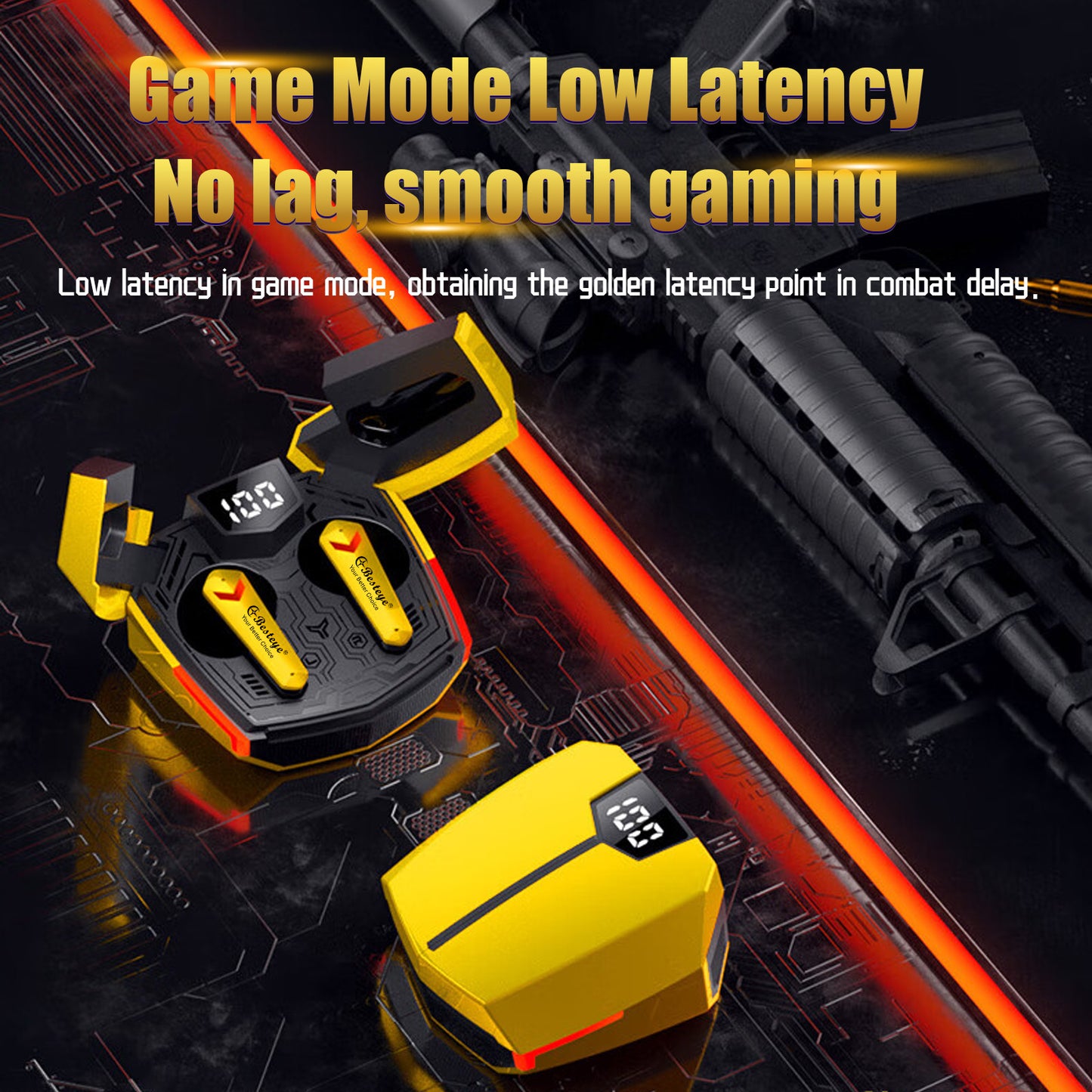 Bumblebees USB-C Wireless Gaming Headset In Ear Headphones