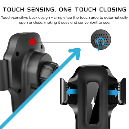 Smart 15W Wireless Car Charger & Phone Holder